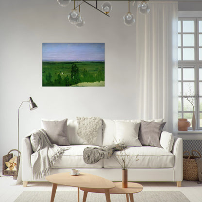 View on Moscow from Sparrow Hills - Arkhyp Kuindzhi Brushed Aluminum Print - 70x100 cm / 28x40 inches | Arkhyp Kuindzhi Aluminum Print | Arkhyp Kuindzhi Prints