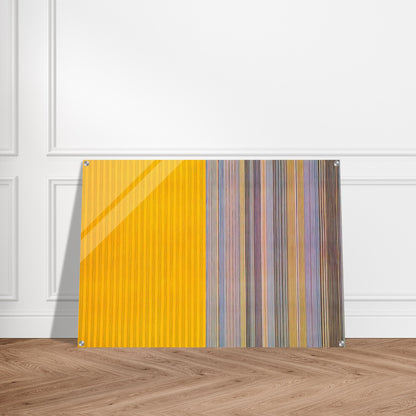 Half Lemon - 1969 - Gene Davis Acrylic Print - 70x100 cm / 28x40″ inches