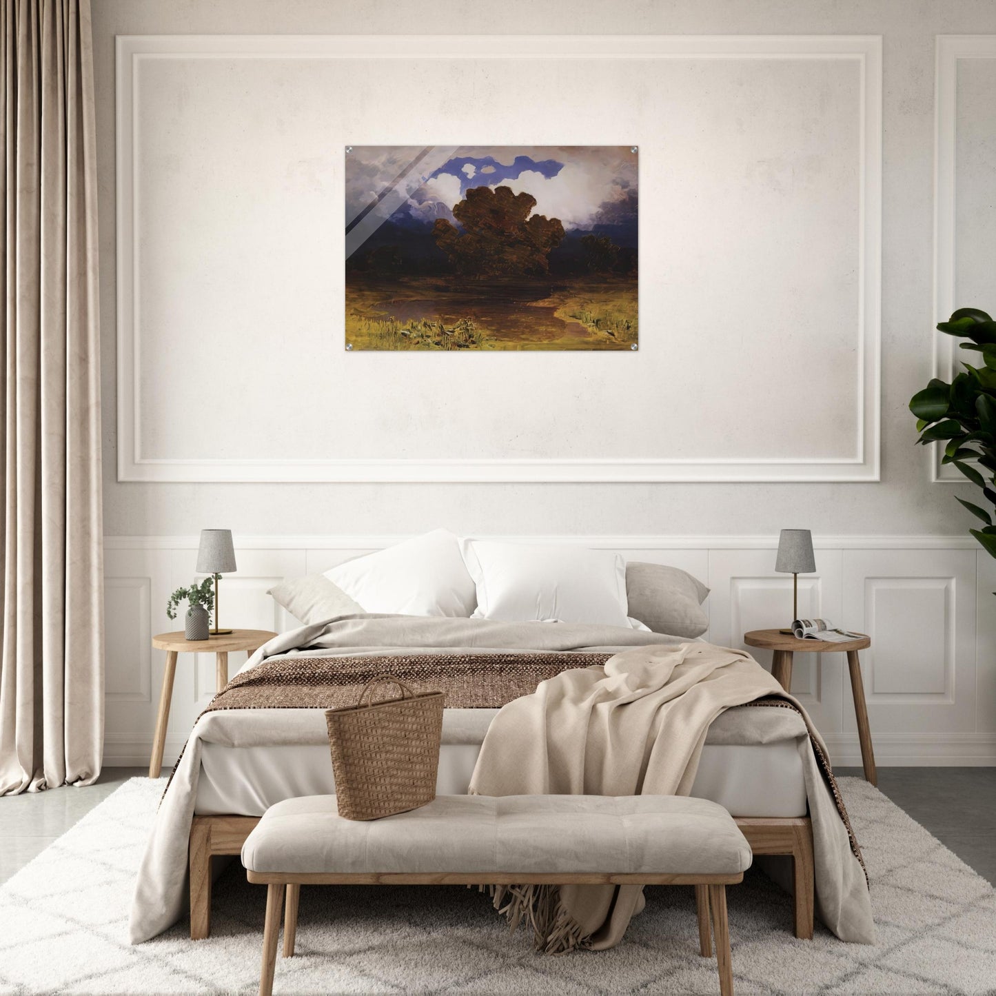Forest Lake. Cloud - Arkhyp Kuindzhi Acrylic Print - 70x100 cm / 28x40″ inches | Arkhyp Kuindzhi Wall Art | Arkhyp Kuindzhi Prints