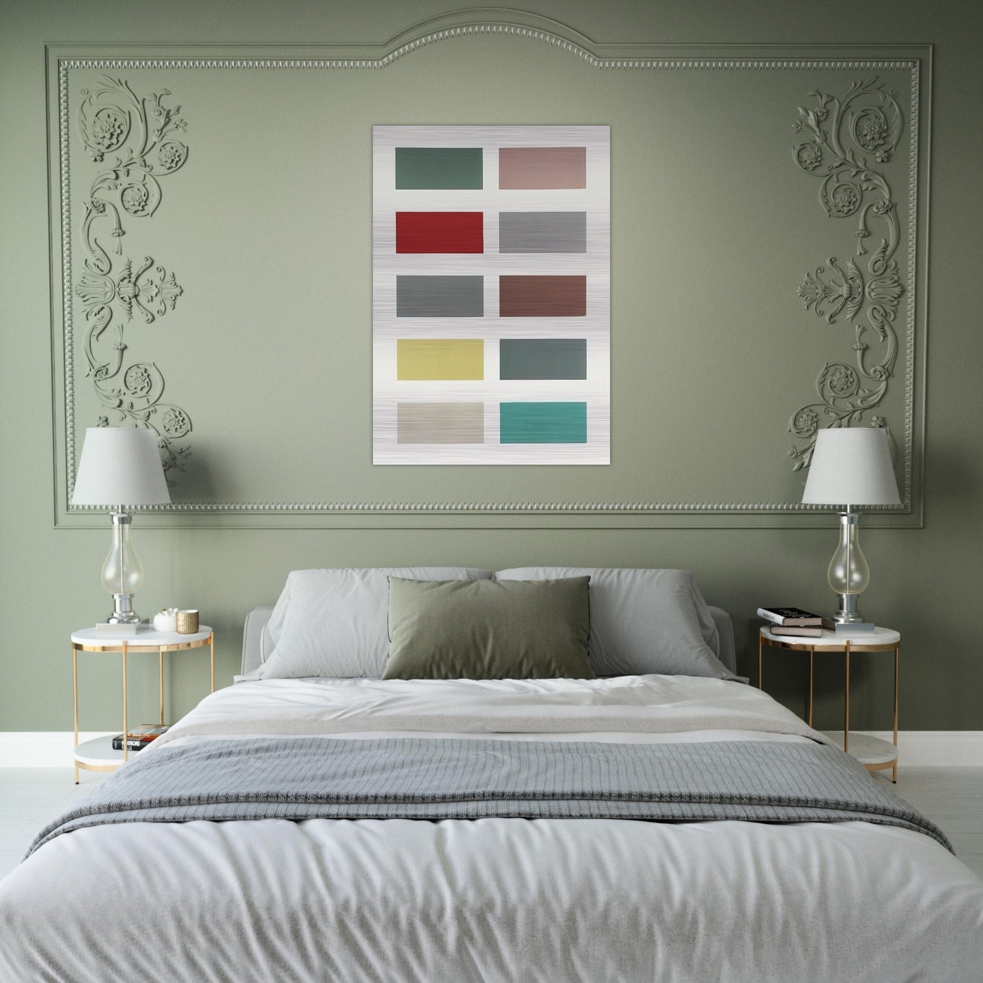 TEN COLOURS 1966 - Gerhard Richter Brushed Aluminum Print - 70x100 cm / 28x40 inches | Gerhard Richter Aluminum Print | Gerhard Richter Prints
