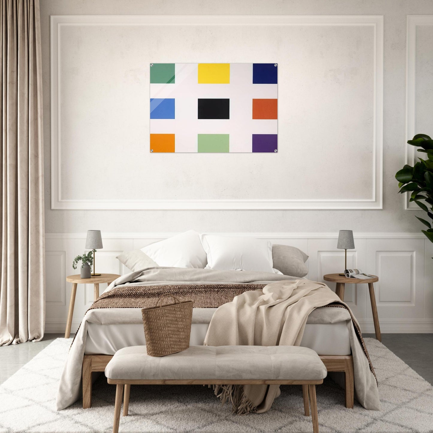 Nine Squares - Ellsworth Kelly Acrylic Print - 70x100 cm / 28x40″ inches