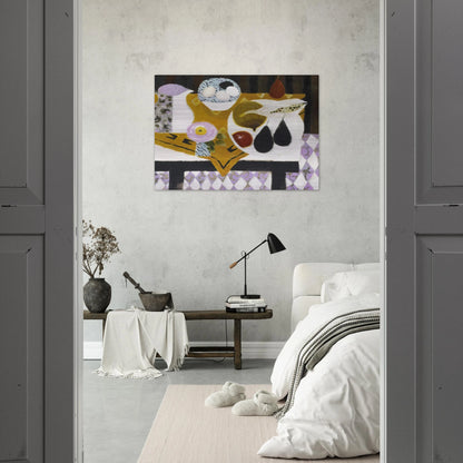 Bowl of Eggs - 1985 - Mary Fedden Brushed Aluminum Print - 70x100 cm / 28x40 inches | Mary Fedden Aluminum Print | Mary Fedden Prints
