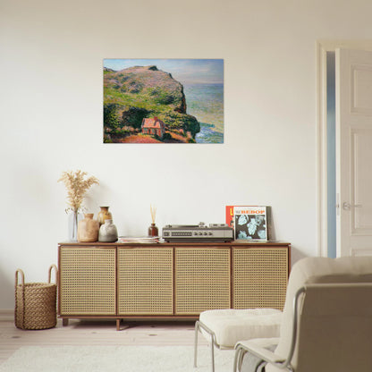 The Custom`s House - claude monet Brushed Aluminum Print - 70x100 cm / 28x40 inches | claude monet Aluminum Print | claude monet Prints