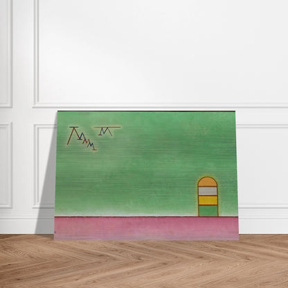 GREEN EMPTYNESS 1930 - Wassily Kandinsky Brushed Aluminum Print - 70x100 cm / 28x40 inches | Wassily Kandinsky Aluminum Print | Wassily Kandinsky Prints
