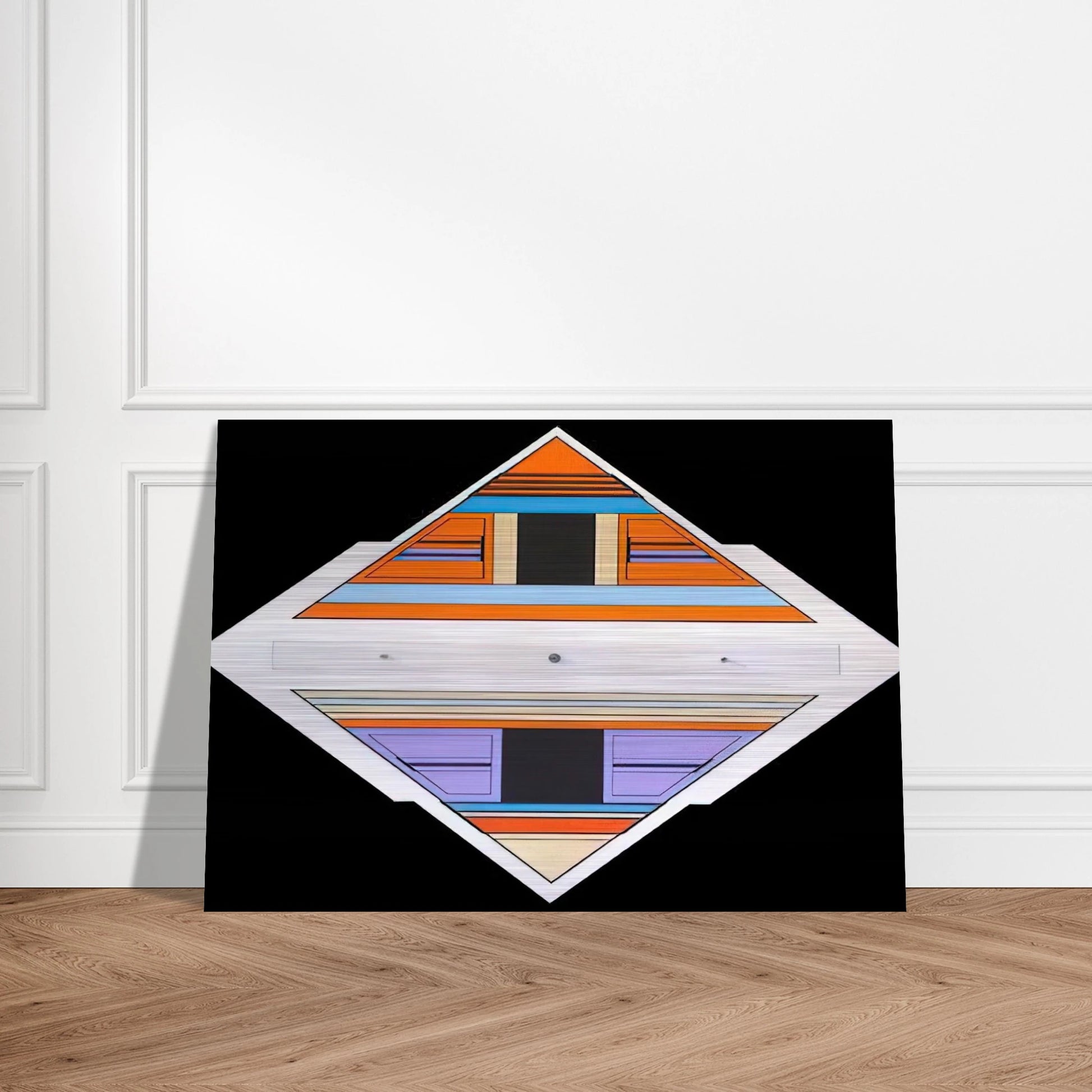 Elan - 1989 - Carmelo Arden Quin Brushed Aluminum Print - 70x100 cm / 28x40 inches | Carmelo Arden Quin Aluminum Print | Carmelo Arden Quin Prints