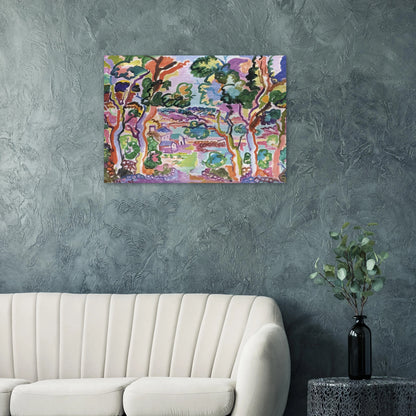 Paysage - Fauvism - Charles Lapicque Brushed Aluminum Print - 70x100 cm / 28x40 inches | Charles Lapicque Aluminum Print | Charles Lapicque Prints