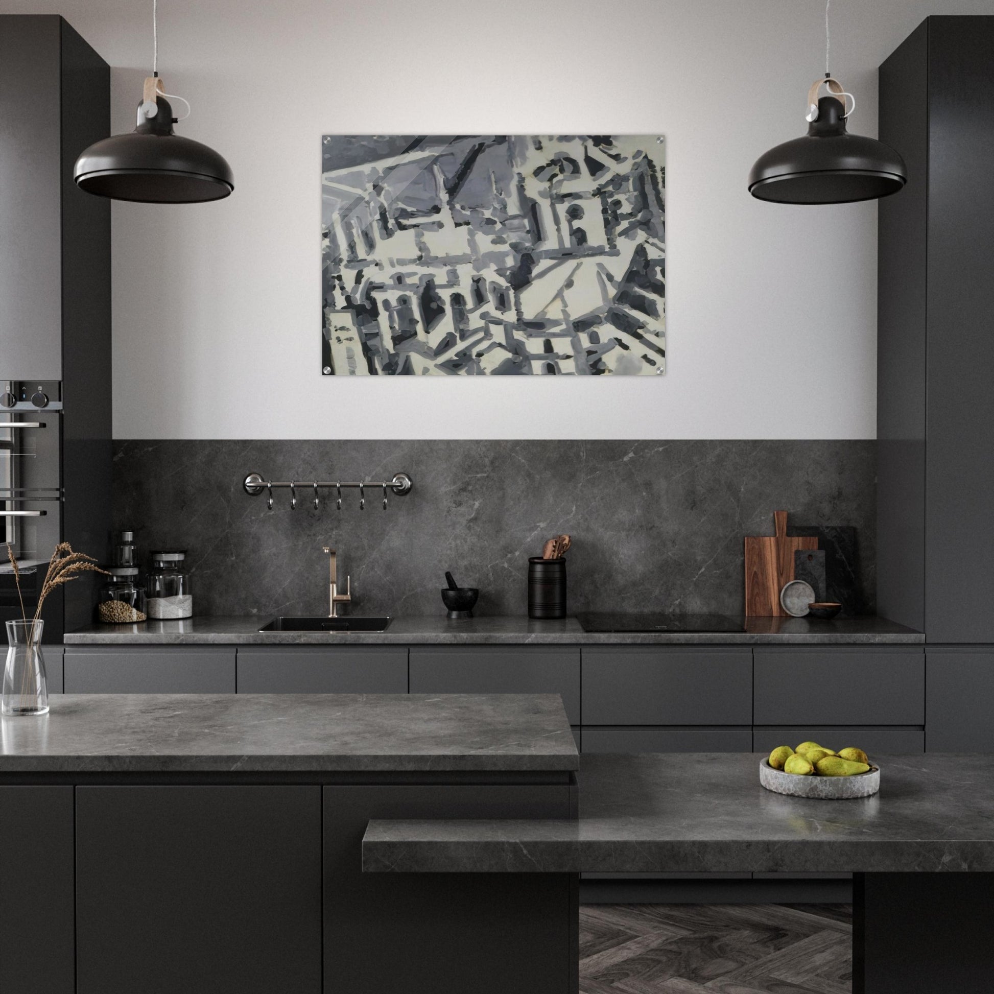 TOWNSCAPE M9 1968 - Gerhard Richter Acrylic Print - 70x100 cm / 28x40″ inches