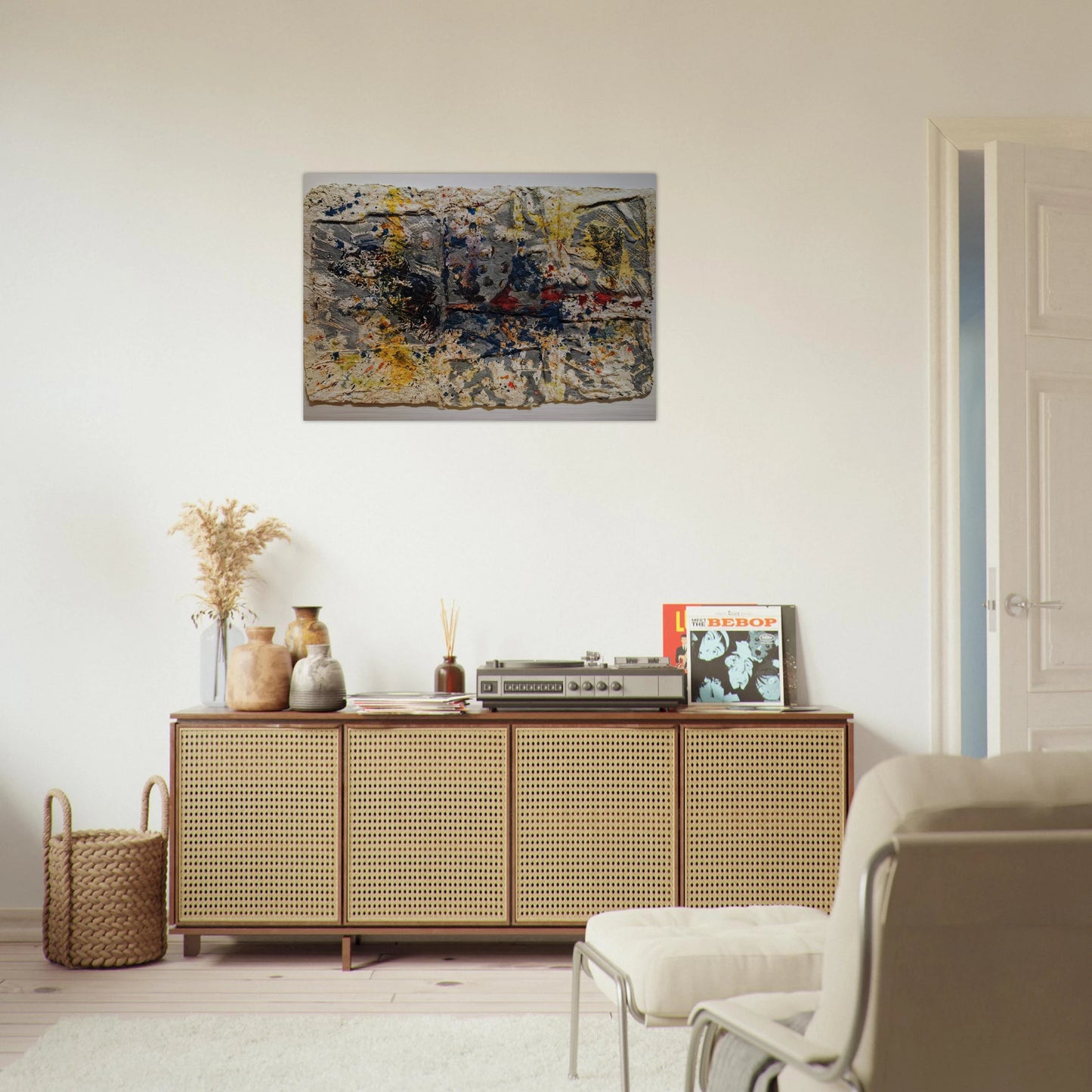 Elegy #2 - Sam Gilliam Brushed Aluminum Print - 70x100 cm / 28x40 inches | Sam Gilliam Aluminum Print | Sam Gilliam Prints