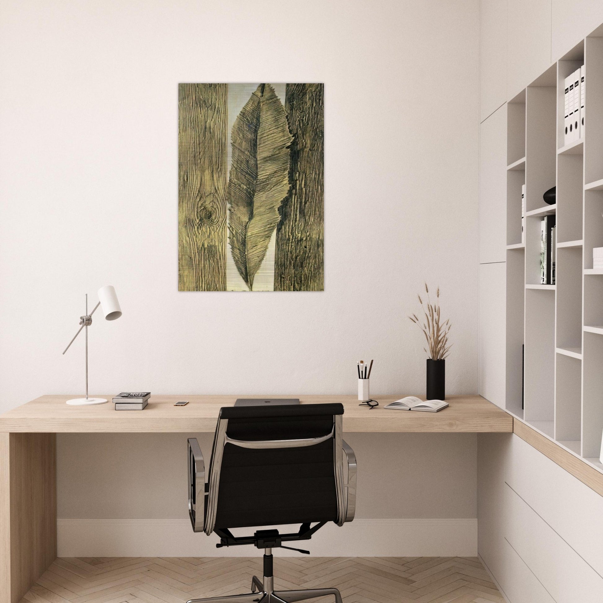 Leaf customs - Max Ernst Brushed Aluminum Print - 70x100 cm / 28x40 inches | Max Ernst Aluminum Print | Max Ernst Prints