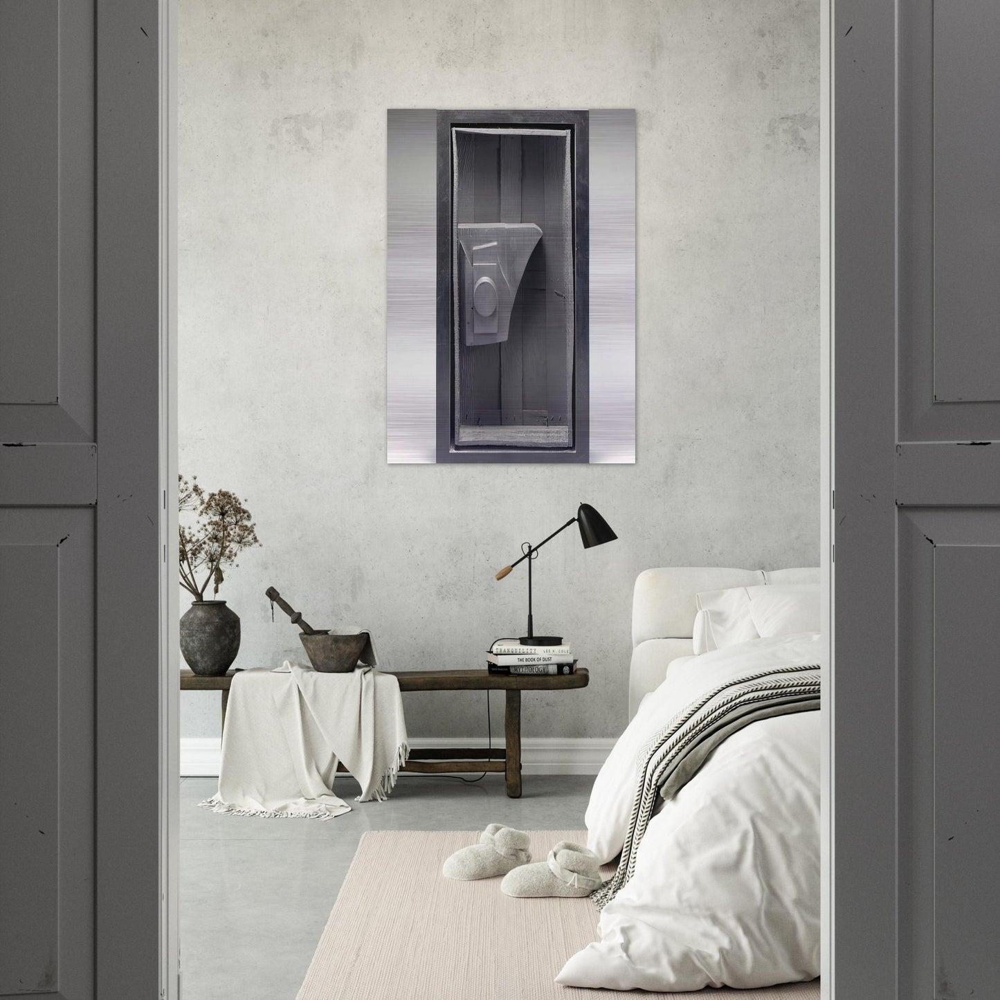 VOYAGE NO II - Louise Nevelson Brushed Aluminum Print - 70x100 cm / 28x40 inches | Louise Nevelson Aluminum Print | Louise Nevelson Prints