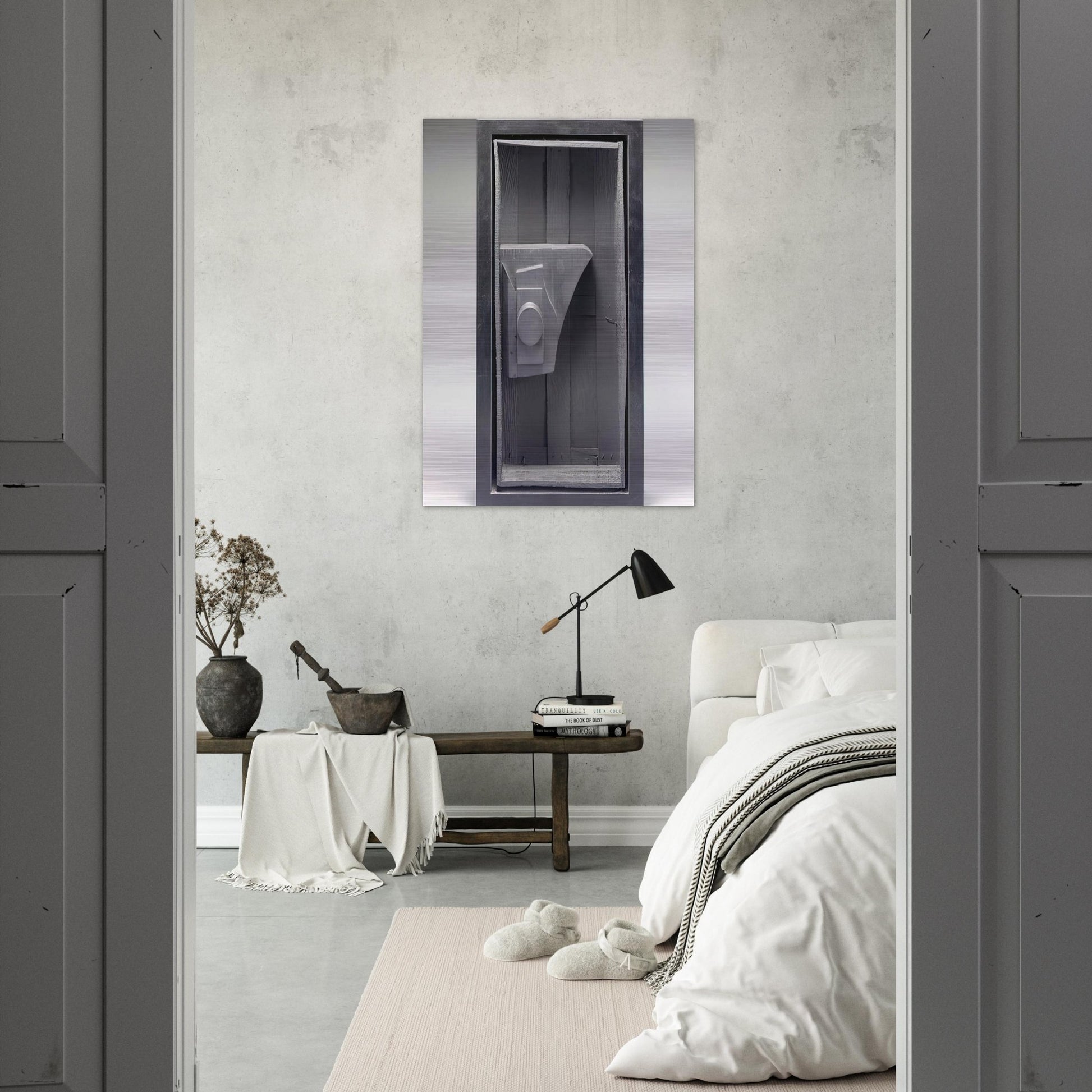 VOYAGE NO II - Louise Nevelson Brushed Aluminum Print - 70x100 cm / 28x40 inches | Louise Nevelson Aluminum Print | Louise Nevelson Prints