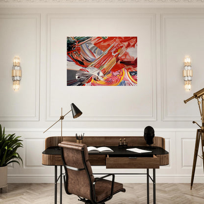 Hitchhiker - Speed of Light - James Rosenquist Brushed Aluminum Print - 70x100 cm / 28x40 inches | James Rosenquist Aluminum Print | James Rosenquist Prints