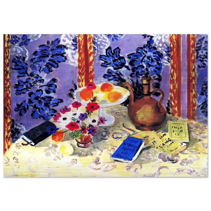 STILL LIFE HISTOIRES JUIVES 1924 - Henri Matisse Brushed Aluminum Print - 70x100 cm / 28x40 inches | Henri Matisse Aluminum Print | Henri Matisse Prints