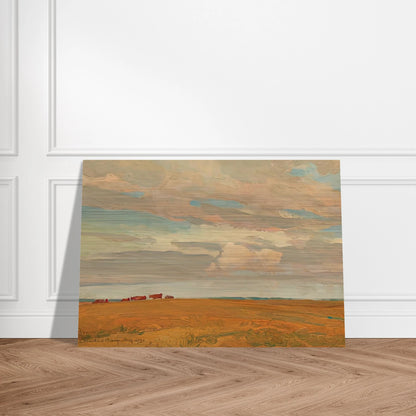 PRAIRIE SAND HILL CAMP MAY 1921 1921 - Maynard Dixon Brushed Aluminum Print - 70x100 cm / 28x40 inches | Maynard Dixon Aluminum Print | Maynard Dixon Prints | Maynard Dixon Paintings