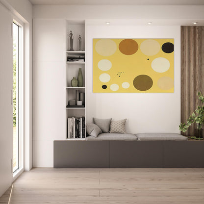 Carta celeste en amarillo n° 1 - 1953 1 - Lolo Soldevilla Art Prints - 100x150 cm / 40x60″ inches | Lolo Soldevilla Poster | Lolo Soldevilla Prints