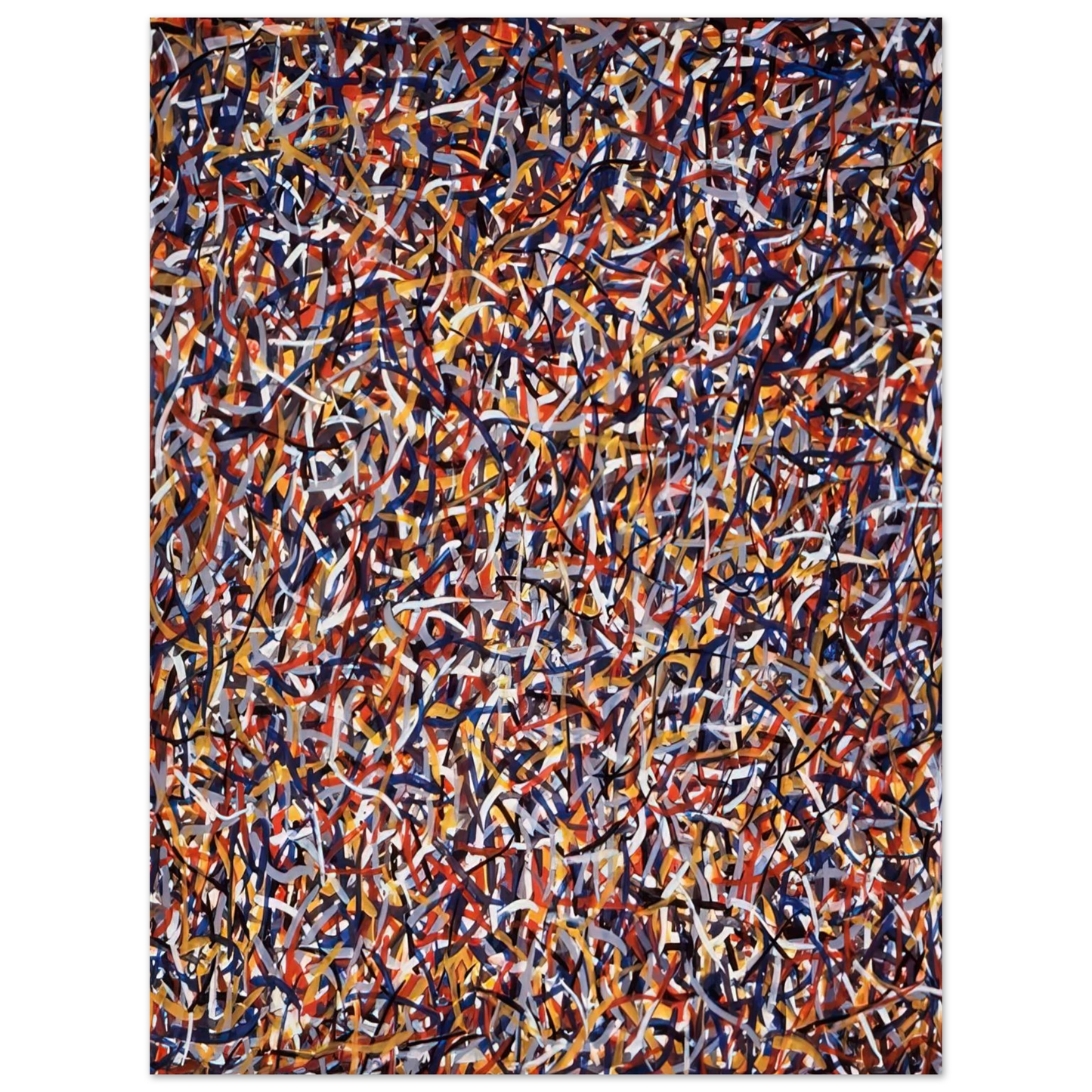Sol LeWitt - Not Straight Brushstrokes in All Directions  75x100 cm / 30x40inches Fine Art Poster