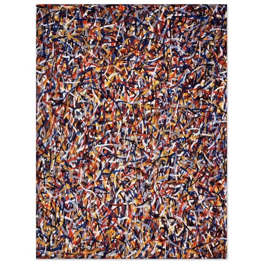 Sol LeWitt - Not Straight Brushstrokes in All Directions  75x100 cm / 30x40inches Fine Art Poster