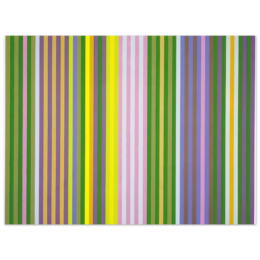 Gene Davis - Zebra - 1969  75x100 cm / 30x40inches Fine Art Poster