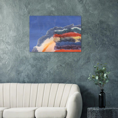 Shenandoah - 1970 - Ronnie Landfield Brushed Aluminum Print - 70x100 cm / 28x40 inches | Ronnie Landfield Aluminum Print | Ronnie Landfield Prints