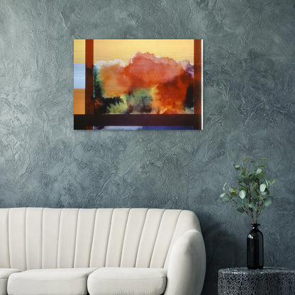For The Gypsy and His Daughter - 1985 - Ronnie Landfield Brushed Aluminum Print - 70x100 cm / 28x40 inches | Ronnie Landfield Aluminum Print | Ronnie Landfield Prints