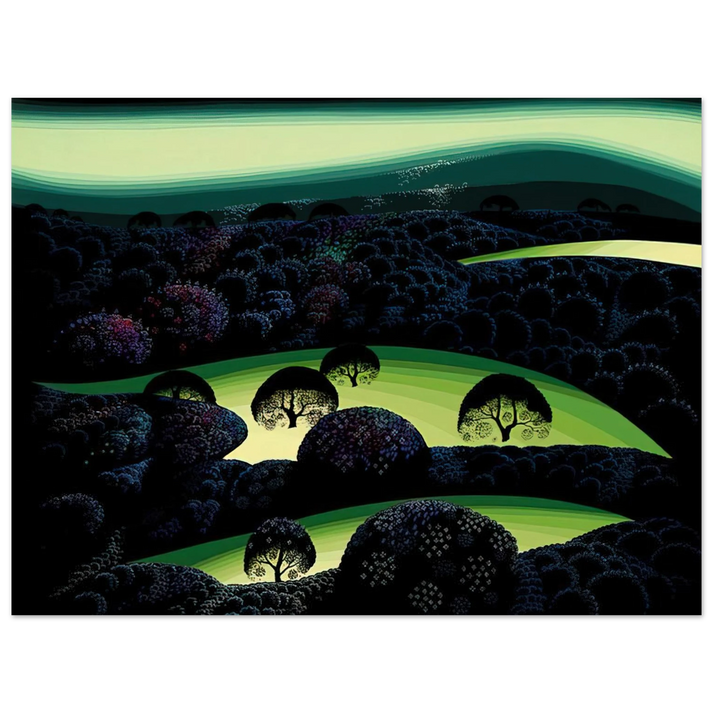 Eyvind Earle - Nocturne  75x100 cm / 30x40inches Fine Art Poster