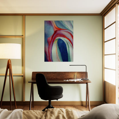 Music Pink and Blue II - Georgia O'Keeffe Brushed Aluminum Print - 70x100 cm / 28x40 inches | Georgia O'Keeffe Aluminum Print | Georgia O'Keeffe Prints