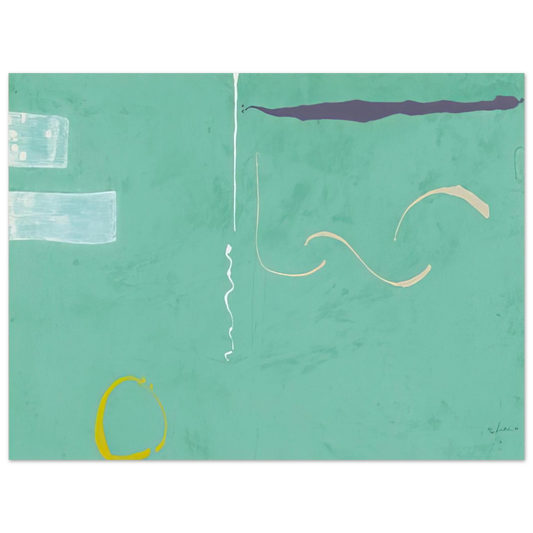 Helen Frankenthaler - Tahiti - 1989 Wall art - 13x18 cm / 5x7 inches - Fine Art Poster-canvas - -