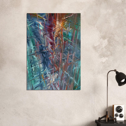 Calculating Space - Konrad Zuse Brushed Aluminum Print - 70x100 cm / 28x40 inches | Konrad Zuse Aluminum Print | Konrad Zuse Prints