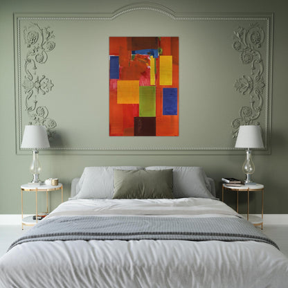 Sanctum Sanctorum - Hans Hofmann Brushed Aluminum Print - 70x100 cm / 28x40 inches | Hans Hofmann Aluminum Print | Hans Hofmann Prints