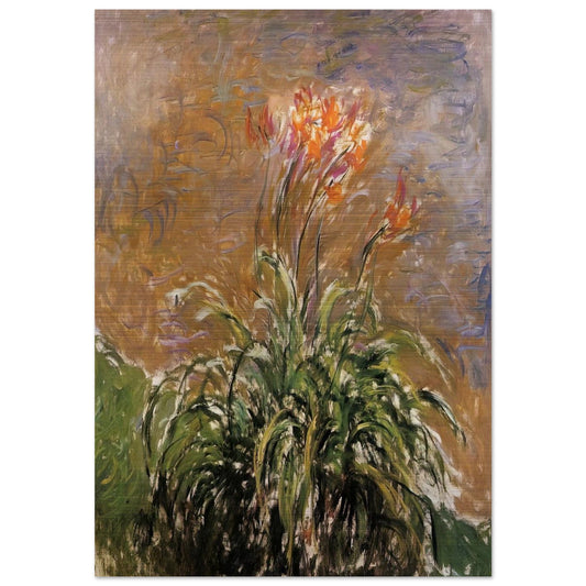 Hamerocallis - claude monet Brushed Aluminum Print - 70x100 cm / 28x40 inches | claude monet Aluminum Print | claude monet Prints