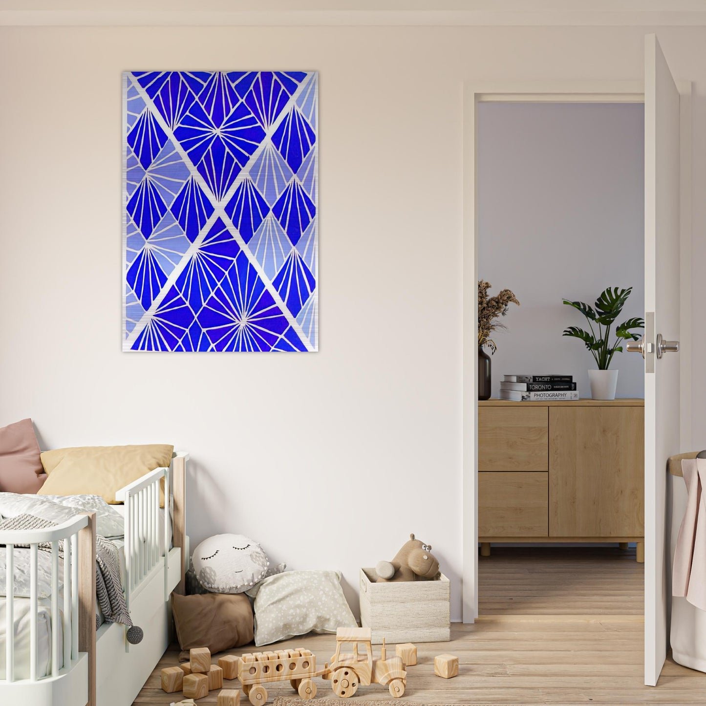 COMPOSITION 24 - Sonia Delaunay Brushed Aluminum Print - 70x100 cm / 28x40 inches | Sonia Delaunay Aluminum Print | Sonia Delaunay Prints