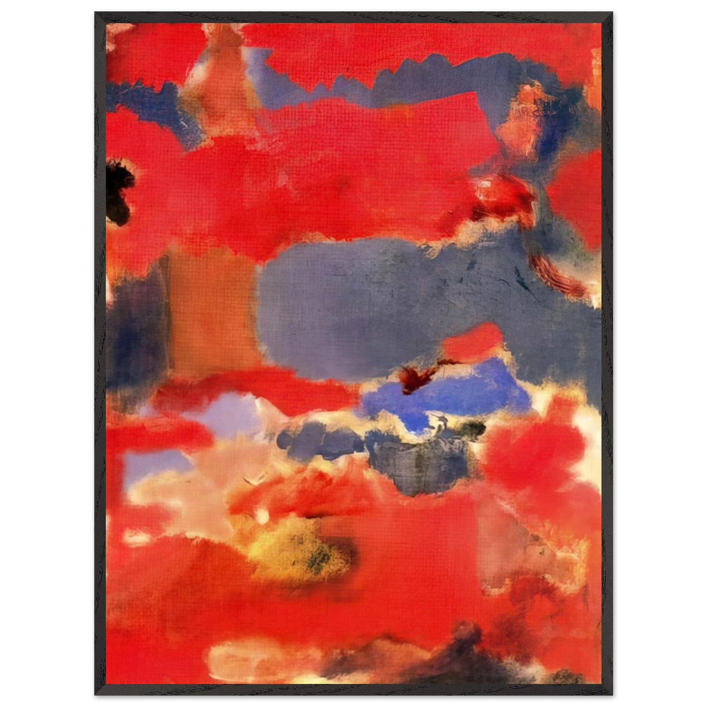 Mark Rothko - Untitled - 1948 Wall Art - 21x29.7 cm / 8x12" - Premium Wooden Framed Poster With Fine Art Paper - Black frame
