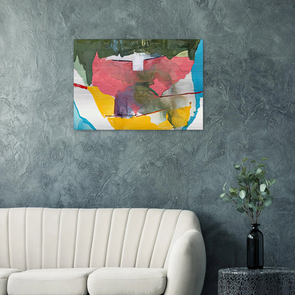 Off White Square, 1973- - Helen Frankenthaler Brushed Aluminum Print - 70x100 cm / 28x40 inches | Helen Frankenthaler Aluminum Print | Helen Frankenthaler Prints