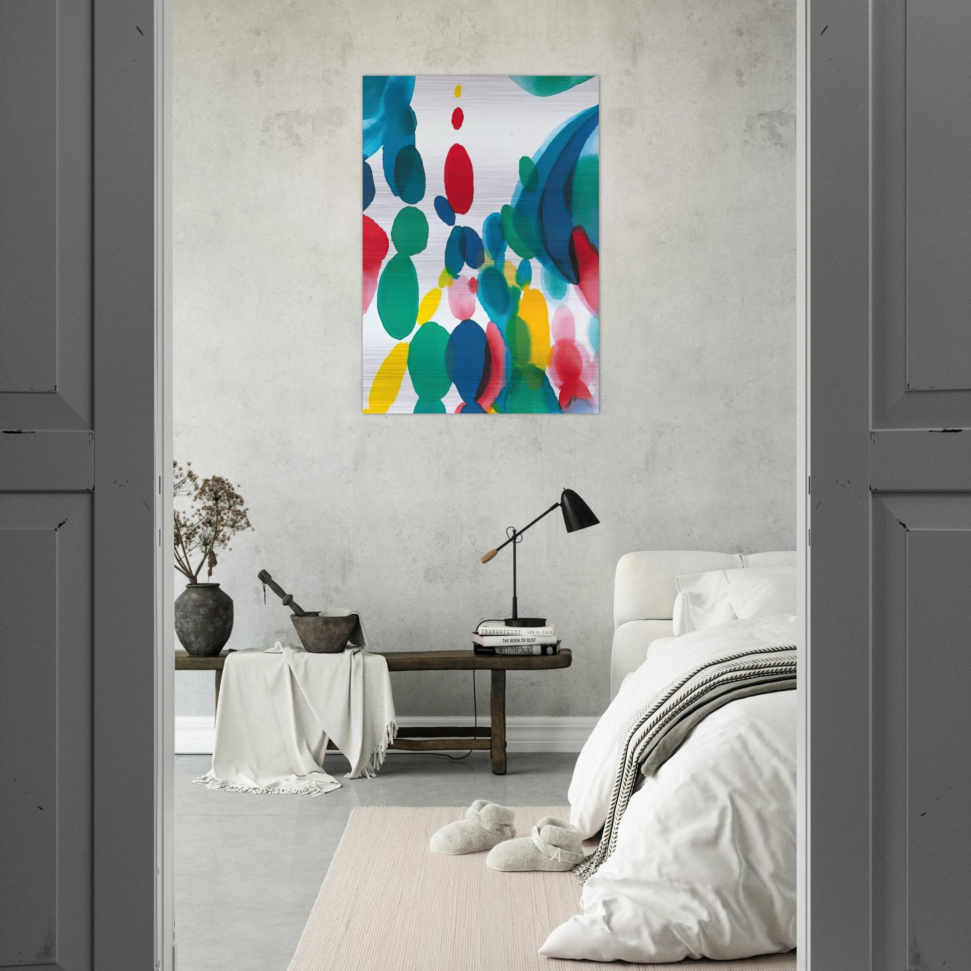 Abstract Composition - Alice Baber Brushed Aluminum Print - 70x100 cm / 28x40 inches | Alice Baber Aluminum Print | Alice Baber Prints