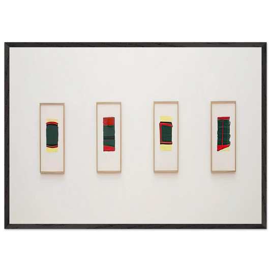 Ohne Titel fur Thordes - 1976 - Blinky Palermo 70x100 cm / 28x40 inches Framed Art Print – Black Wooden Frame