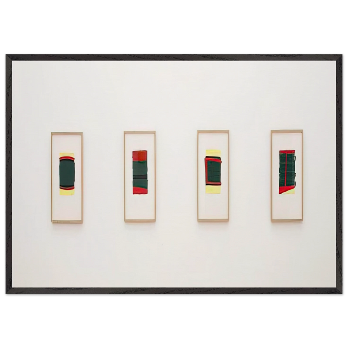 Ohne Titel fur Thordes - 1976 - Blinky Palermo 70x100 cm / 28x40 inches Framed Art Print – Black Wooden Frame