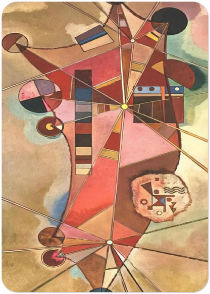 FIXED POINTS By Wassily Kandinsky Pack of 10 Post Cards | Wassily Kandinsky Post Cards | A6 (10.5 x 14.8 cm) - 4.1 x 5.8 inches