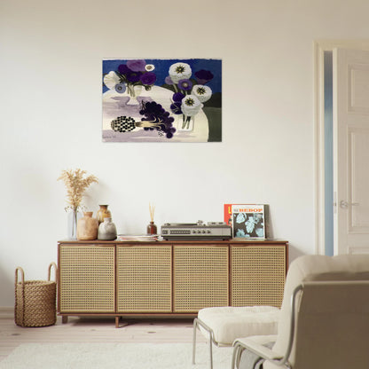 Blue - 2006 - Mary Fedden Brushed Aluminum Print - 70x100 cm / 28x40 inches | Mary Fedden Aluminum Print | Mary Fedden Prints