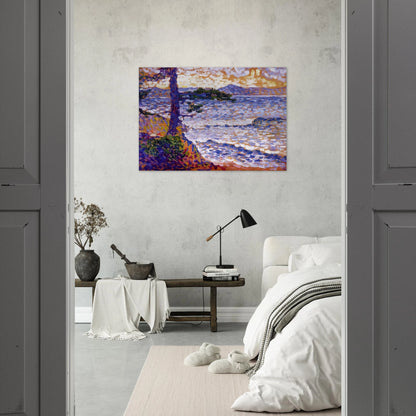 The Mediterranean Coast - Henri-Edmond Cross Brushed Aluminum Print - 70x100 cm / 28x40 inches | Henri-Edmond Cross Aluminum Print | Henri-Edmond Cross Prints