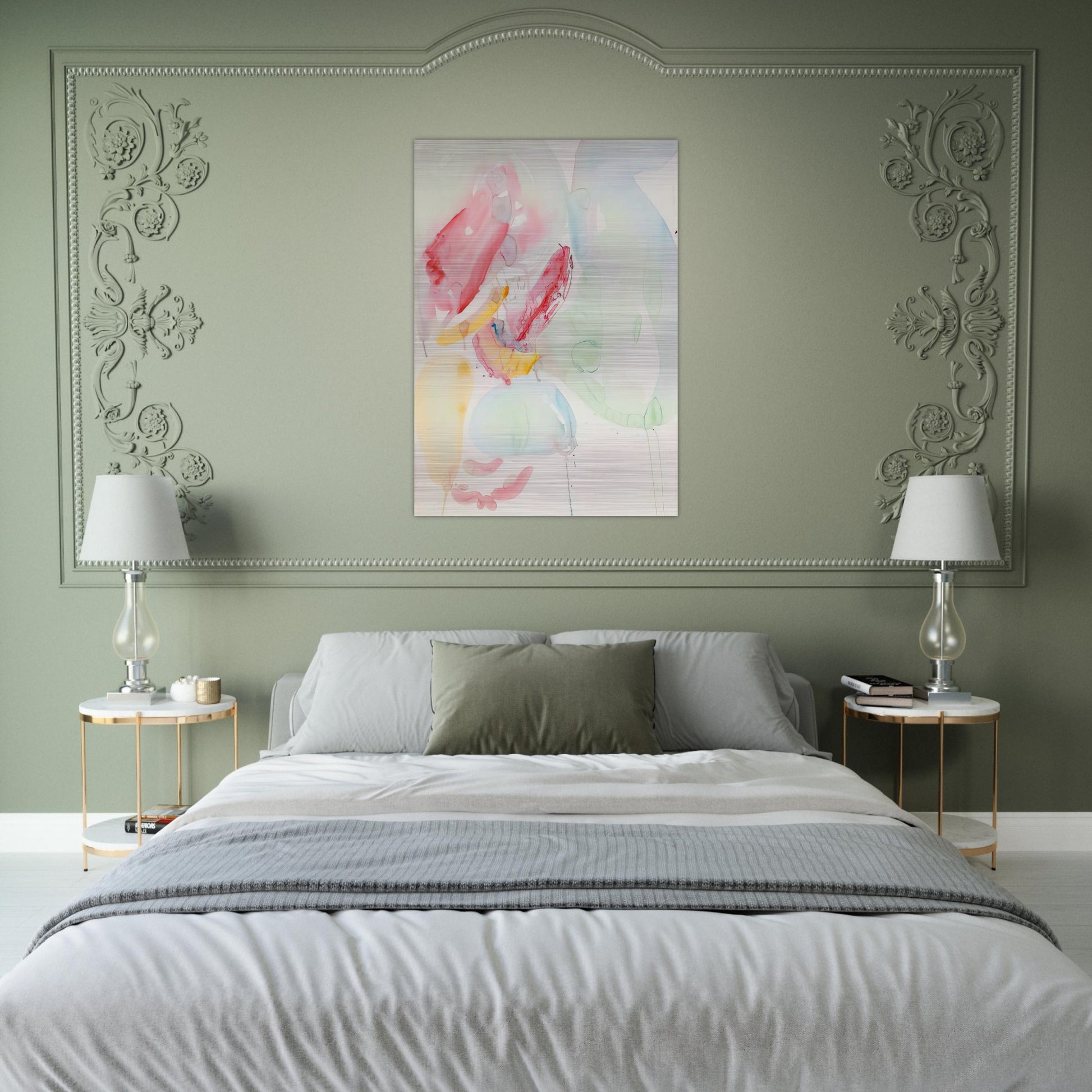 Sketch - Sam Francis Brushed Aluminum Print - 70x100 cm / 28x40 inches | Sam Francis Aluminum Print | Sam Francis Prints