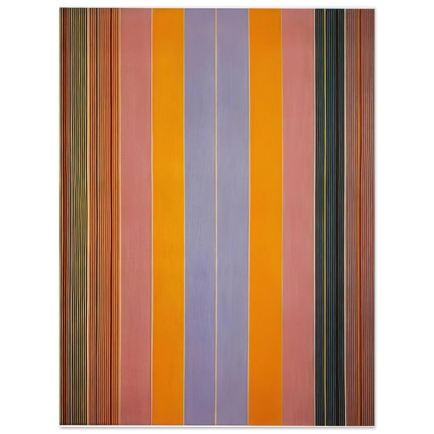Gene Davis - Blue Broad Jump - 1960  75x100 cm / 30x40inches Fine Art Poster