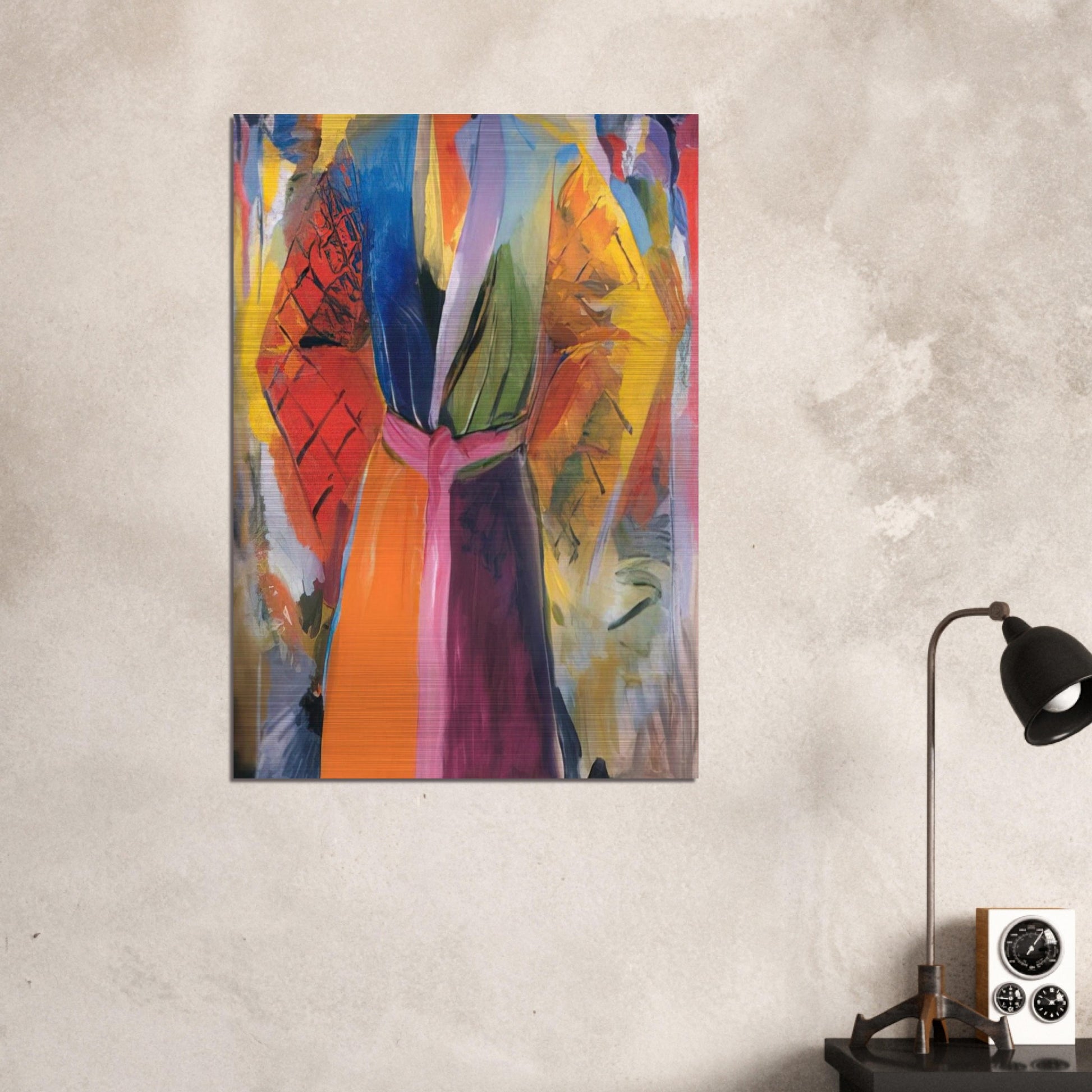 THE ROBE FOLLOWING HER 4 1985 - Jim Dine Brushed Aluminum Print - 70x100 cm / 28x40 inches | Jim Dine Aluminum Print | Jim Dine Prints