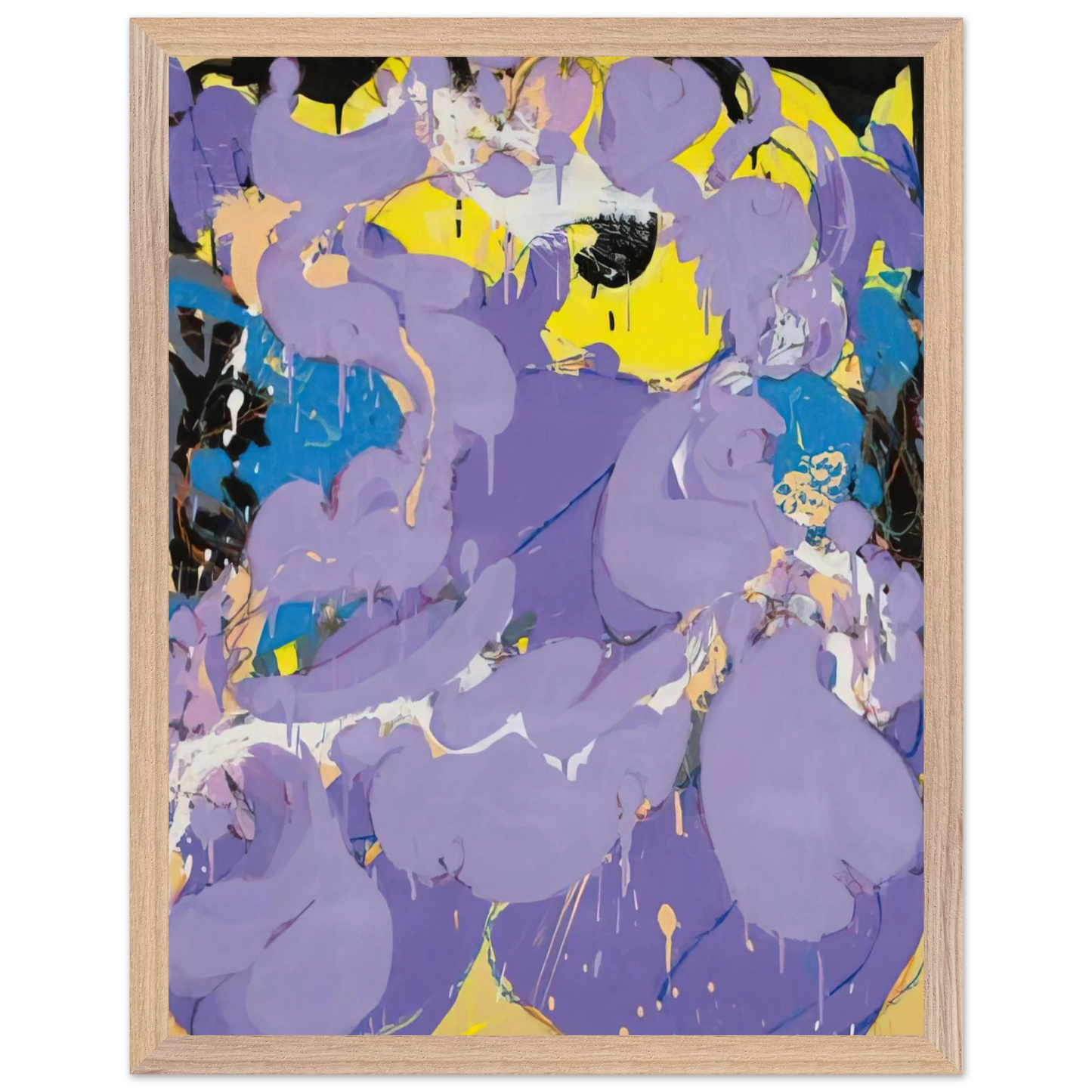 Helen Frankenthaler - Untitled - 1978 Wall art - 40x50 cm / 16x20 inches - Premium Wooden Framed Poster With Fine Art Paper-canvas - White frame