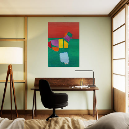 Les Martigues Composition - 1954 - Nicolas de Stael Brushed Aluminum Print - 70x100 cm / 28x40 inches | Nicolas de Stael Aluminum Print | Nicolas de Stael Prints