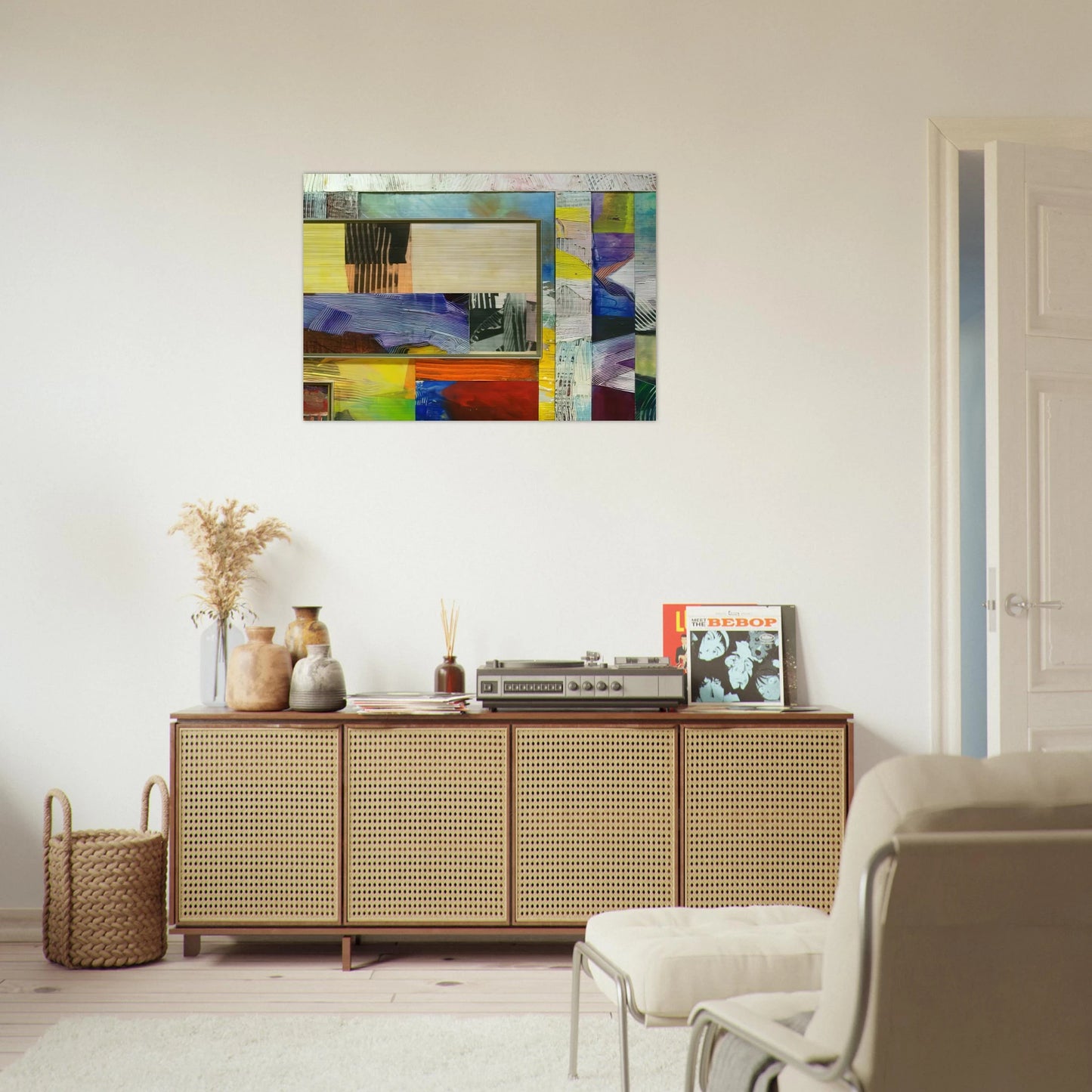 Time Before History - Sam Gilliam Brushed Aluminum Print - 70x100 cm / 28x40 inches | Sam Gilliam Aluminum Print | Sam Gilliam Prints