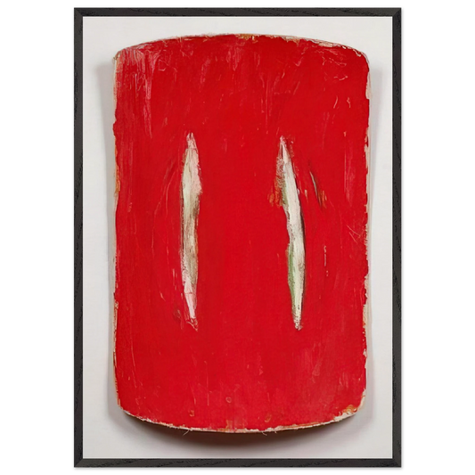 Old Flame - 1974 - Ron Gorchov 70x100 cm / 28x40 inches Framed Art Print – Black Wooden Frame