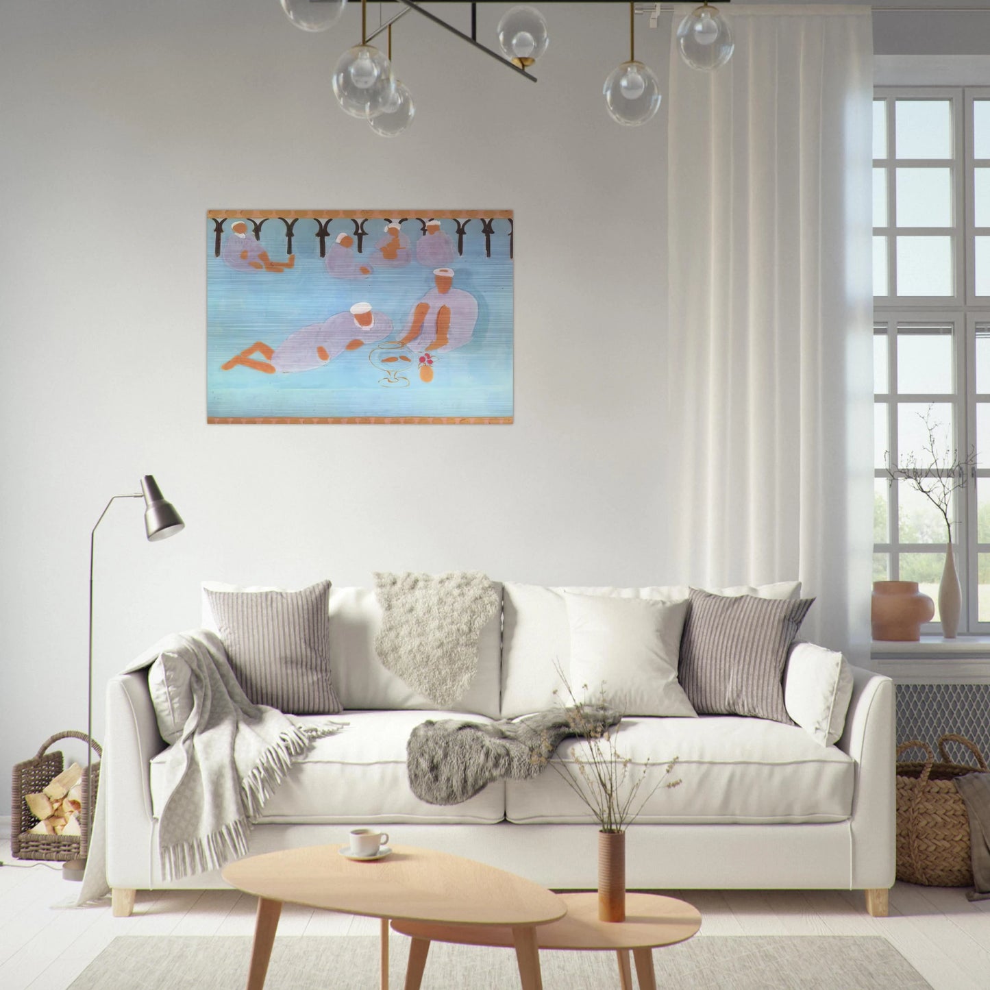 MOROCCAN CAF 1913 - Henri Matisse Brushed Aluminum Print - 70x100 cm / 28x40 inches | Henri Matisse Aluminum Print | Henri Matisse Prints