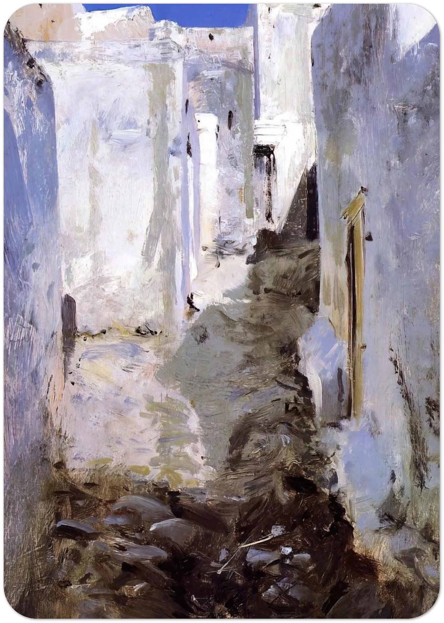A Street in Algiers By John Singer Sargent Pack of 10 Post Cards | John Singer Sargent Post Cards | A6 (10.5 x 14.8 cm) - 4.1 x 5.8 inches