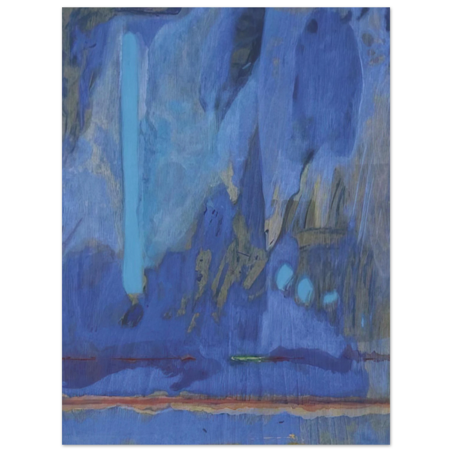 Helen Frankenthaler - Tales of Genji III - 1998 Wall art - 28x43  cm / XL (11x17 inches) - Fine Art Poster-canvas - -