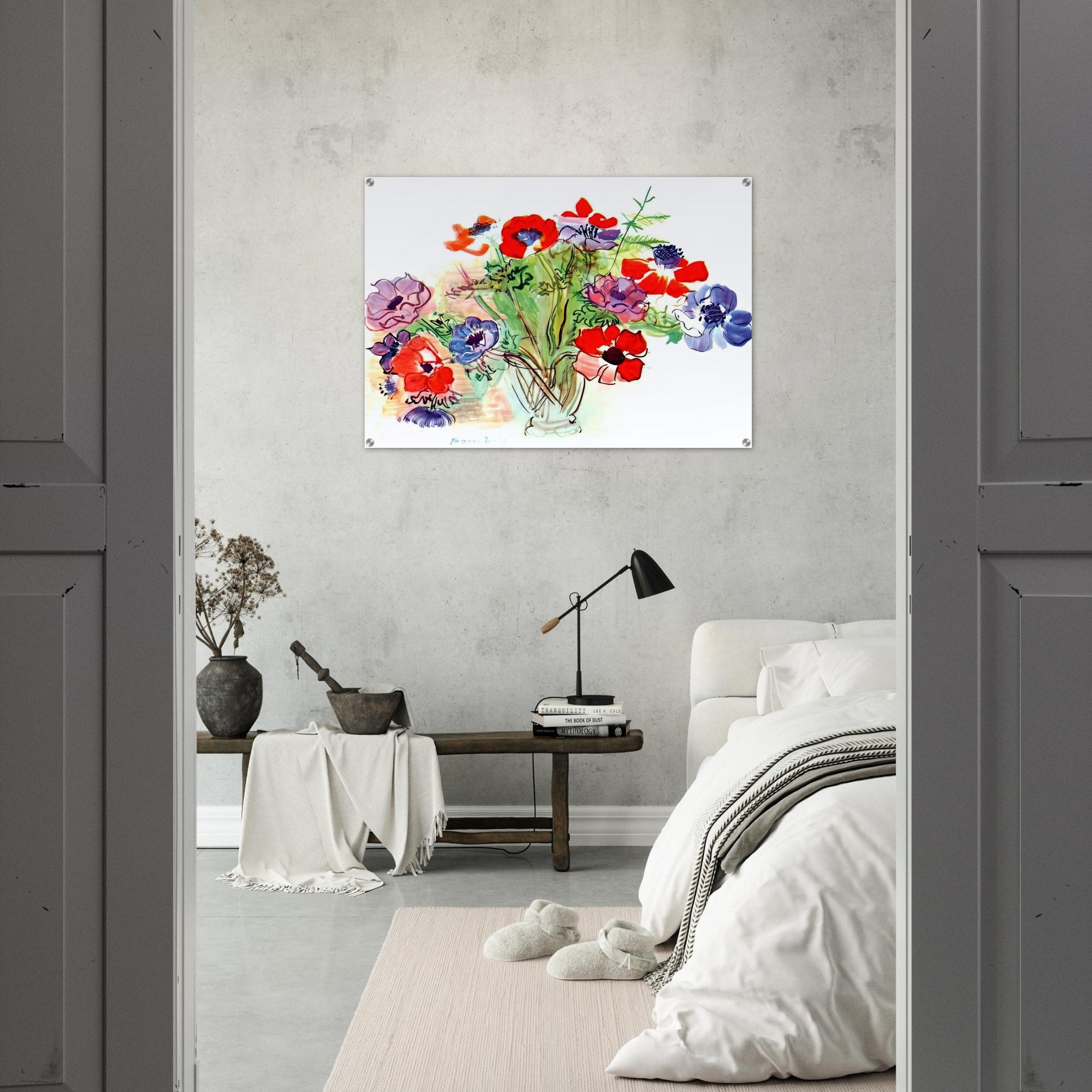 BOUQUET OF FLOWERS 1937 - Raoul Dufy Acrylic Print - 70x100 cm / 28x40″ inches
